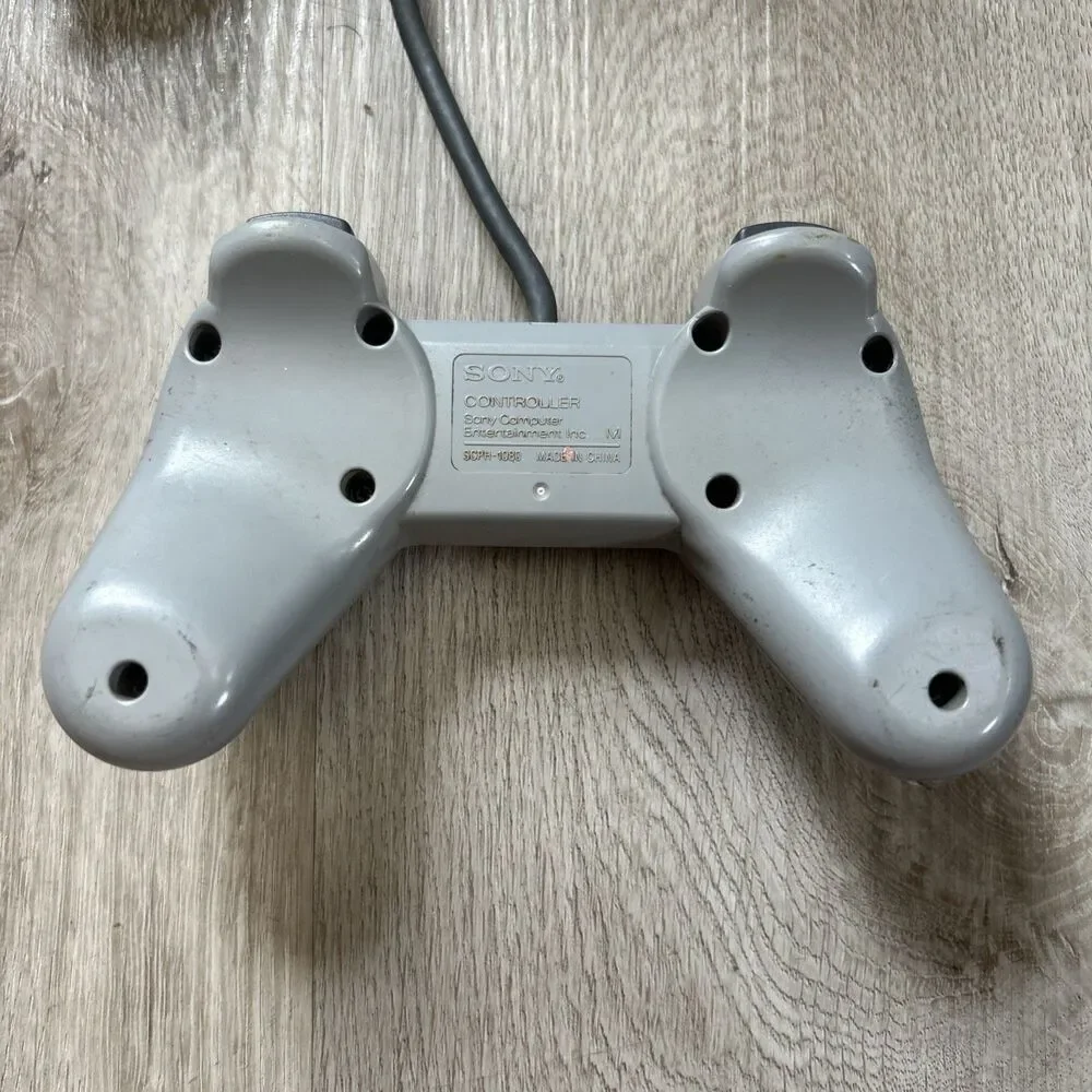 Sony PlayStation PS1 Official OEM Gray Controller SCPH-1080 PS One Tested READ